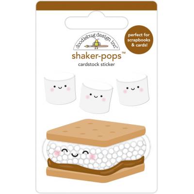 Doodlebug Great Outdoors Shaker-Pops Sticker - S'more Fun